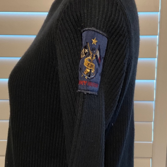 Tommy Hilfiger Navy Crew Neck Sweater - Picture 6 of 9